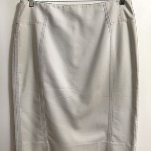 White House Black Market Pale Grey Pencil Skirt